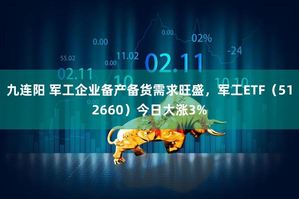 九连阳 军工企业备产备货需求旺盛，军工ETF（512660）今日大涨3%